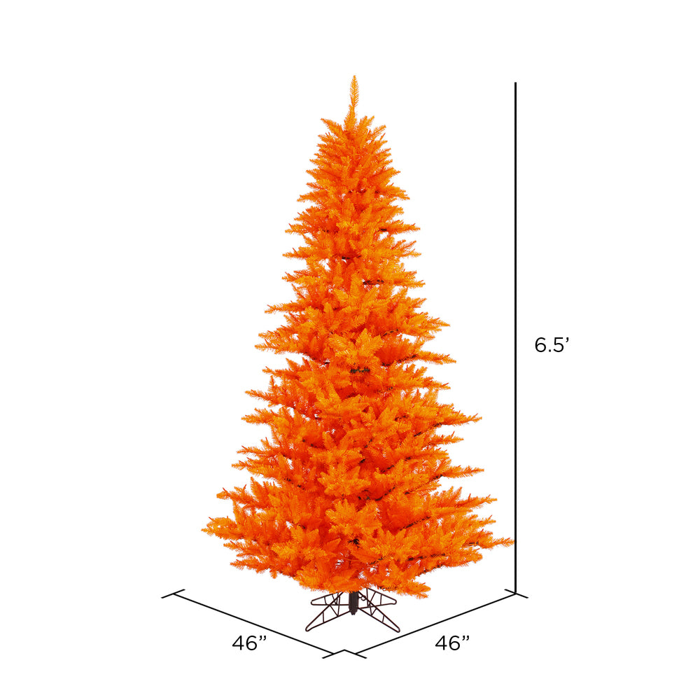 Vickerman 6.5' Orange Fir Artificial Christmas Tree Unlit - Cheap-Us