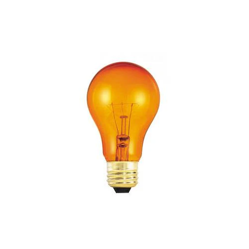 Bulbrite 25A/TO 25 Watt Incandescent A19 Party Bulb, Medium Base, Transparent Orange - Cheap-Us