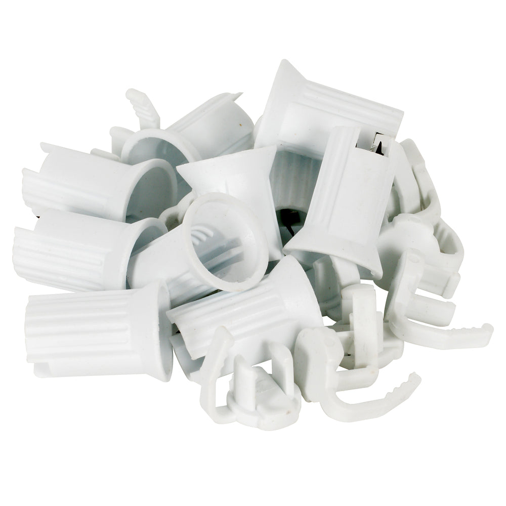 Vickerman 50 Pure White Wide Angle Coaxial Non-Rectified LED Light, 25' Long Christmas Light Strand.- 2 Pack - Cheap-Us