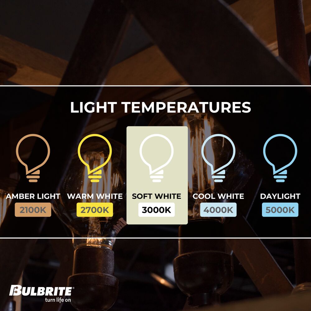 Bulbrite LED Filament Pack of (4) 13 Watt Dimmable G25 Light Bulbs with a Clear Finish and Medium (E26) Base - 3000K (Soft White Light), 1400 Lumens - Cheap-Us