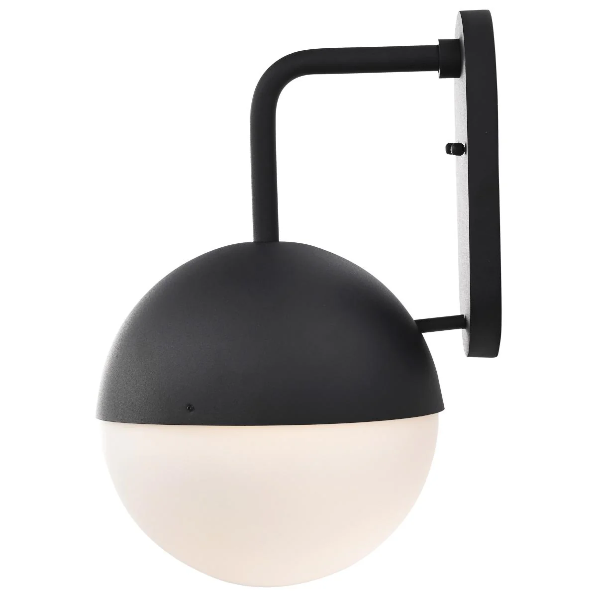 62-1617 ATMOSPHERE 10W LED LG WL LANT Atmosphere; 10W LED; Large Wall Lantern; Matte Black with White Opal Glass - Cheap-Us