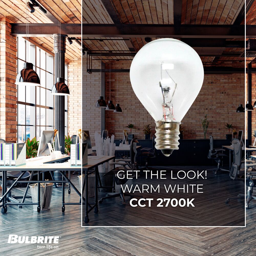 BULBRITE KRYPTON G11 CANDELABRA SCREW (E12) 25W DIMMABLE LIGHT BULB 2700K/WARM WHITE 20PK (461025) - Cheap-Us
