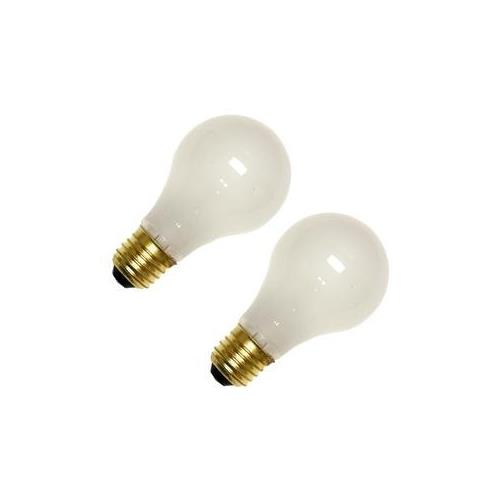 Bulbrite 25A/220 25 Watt High Voltage Incandescent A19, Medium Base, Frost, 220 Volt, 2-Pack - Cheap-Us