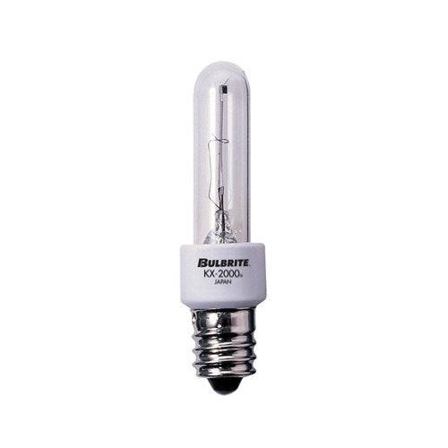Bulbrite KX20CL/E12 20 Watt KX-2000 Dimmable Krypton/Xenon T3 Capsule Bulb, Candelabra Base, Clear - Cheap-Us