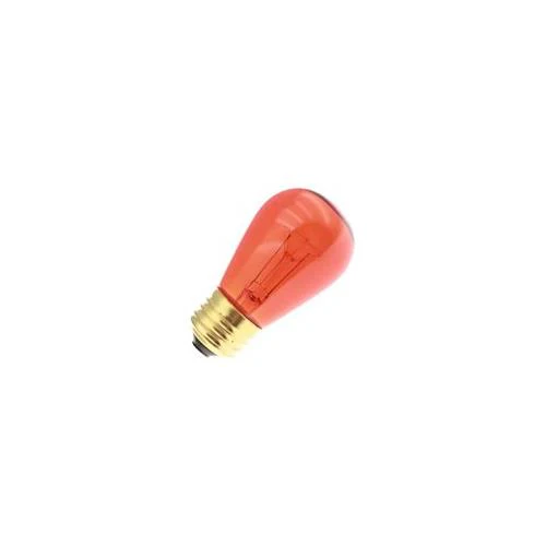 Bulbrite 11S14TA 11W Dimmable S14 String Light Replacement Bulb, Medium Base, Transparent Amber - Cheap-Us