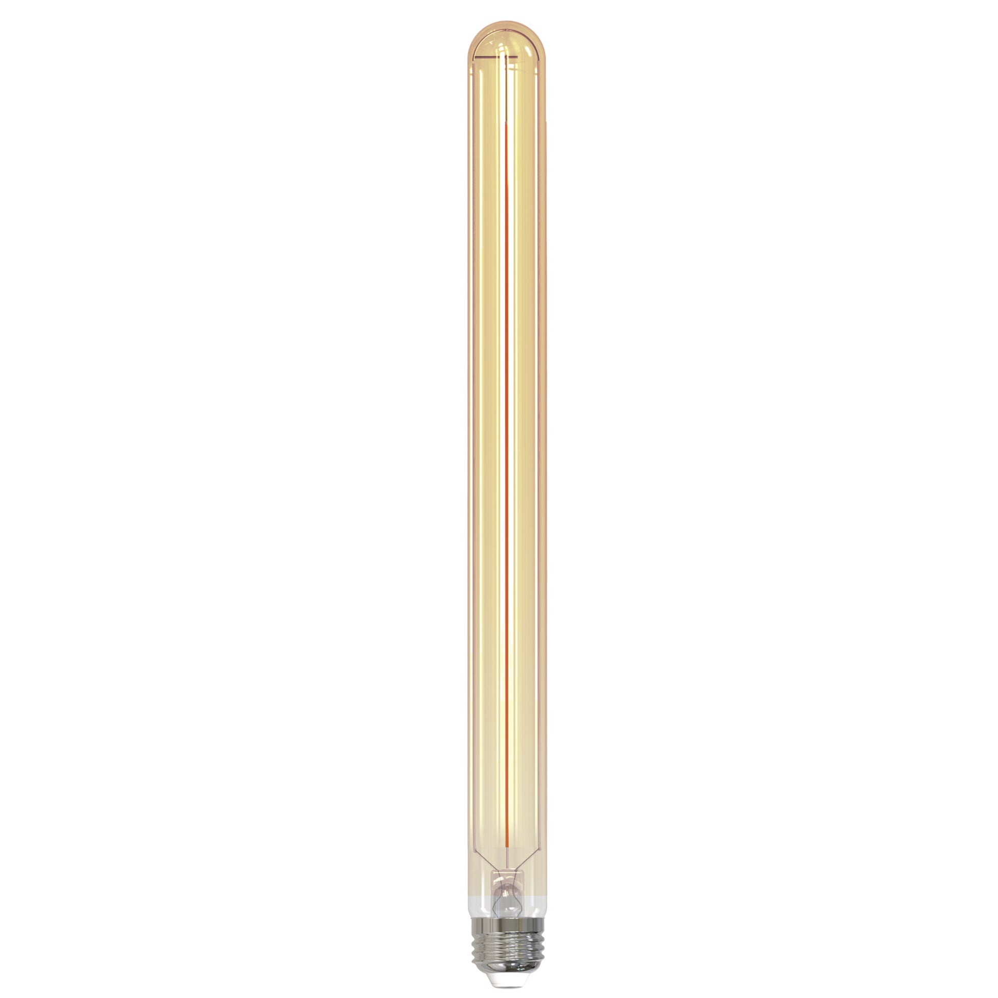 Bulbrite LED Filament 5 Watt Dimmable 15 Inch T9 Light Bulb with Antique Glass Finish and Medium (E26) Base - 2100K (Amber Light), 400 Lumens - Cheap-Us