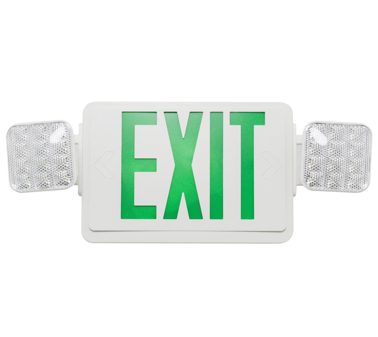 Westgate Nema 4X Rated LED Exit & Emergency Combo, Double, Green, 6V, 12W, Black, LED Exit & Emergency Lighting, 3.6W Per Head - Cheap-Us