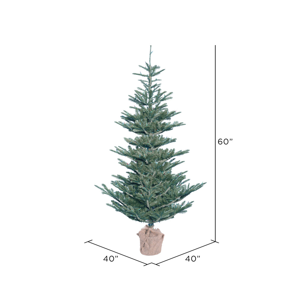 Vickerman 5' Alberta Blue Spruce Artificial Christmas Tree Unlit - Cheap-Us
