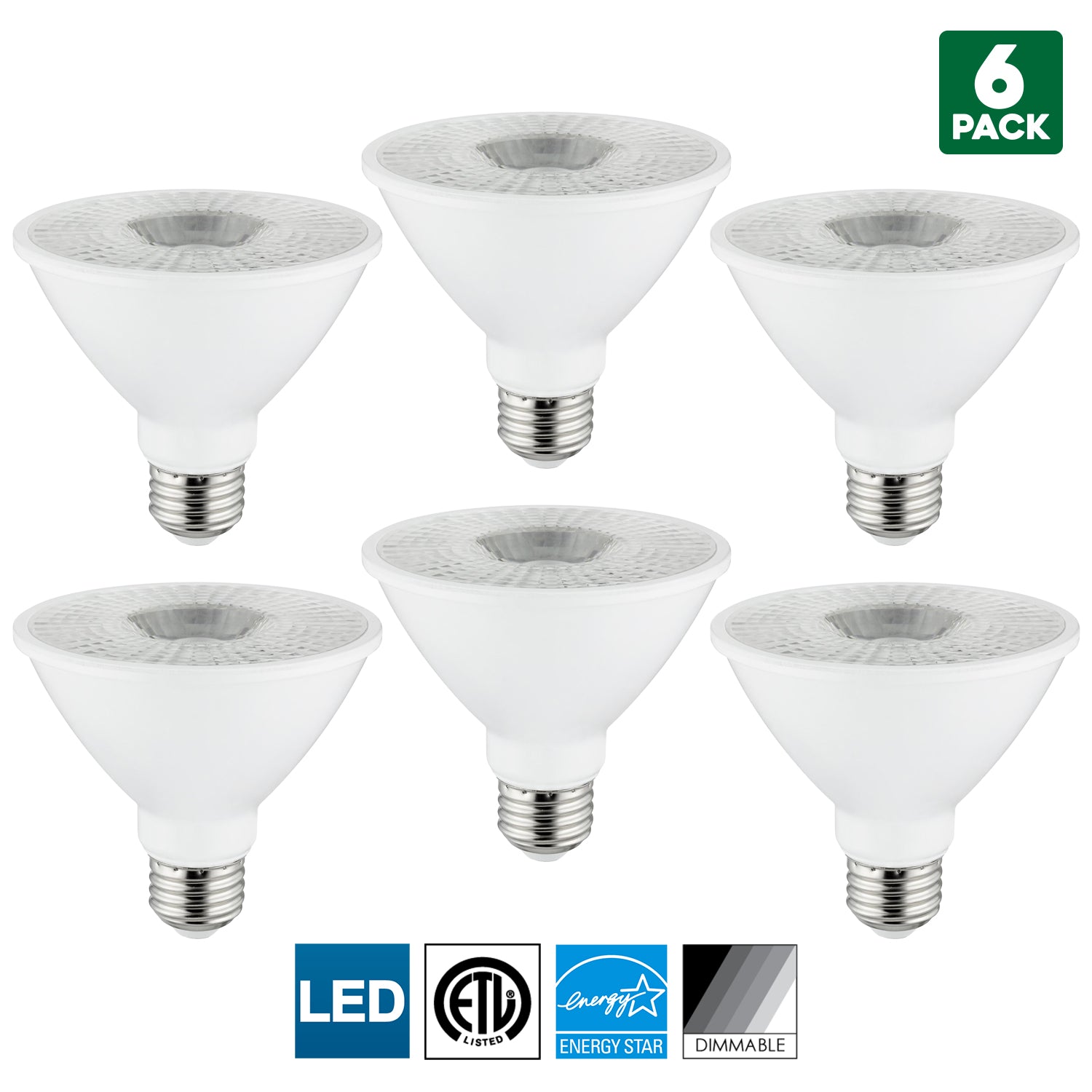 Sunlite LED PAR30S Spotlight Bulb, 10 Watt (75 Watt Equivalent), Dimmable, 5000K Super White, 750 Lumens, Medium (E26) Base, Indoor Use, Energy Star Certified - Cheap-Us