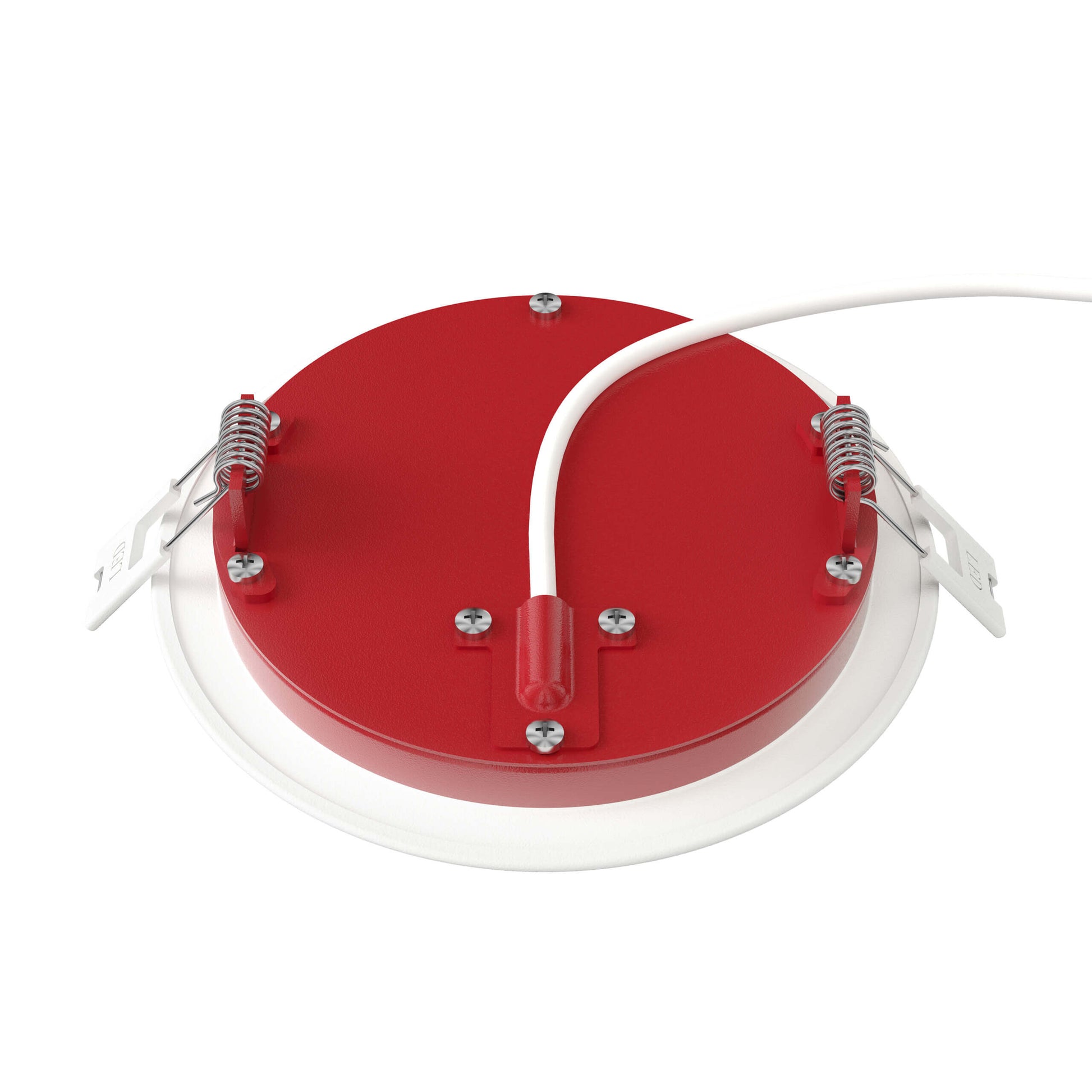 DALS 4 Inch Round Recessed Panel Light with Junction Box/Driver | CCT Color Selectable | 11W, 825 Lumens | Fire Rated | Dimmable Pot Light | Wet Rated | ETL Certified - Cheap-Us