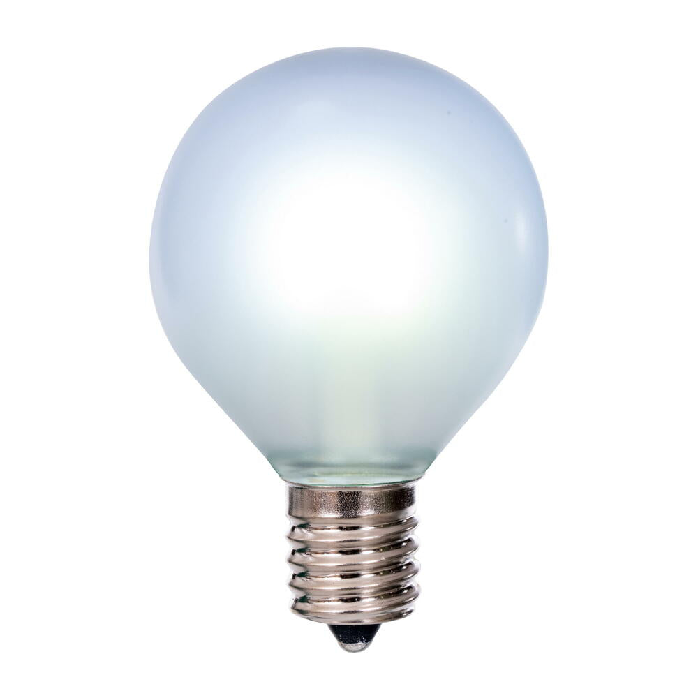 Vickerman G50 Transparent Frosted U-Shaped Filament Pure White Bulb, E17 Base, .6 Watts, 25 Pcs Assorted/Bag. - Cheap-Us