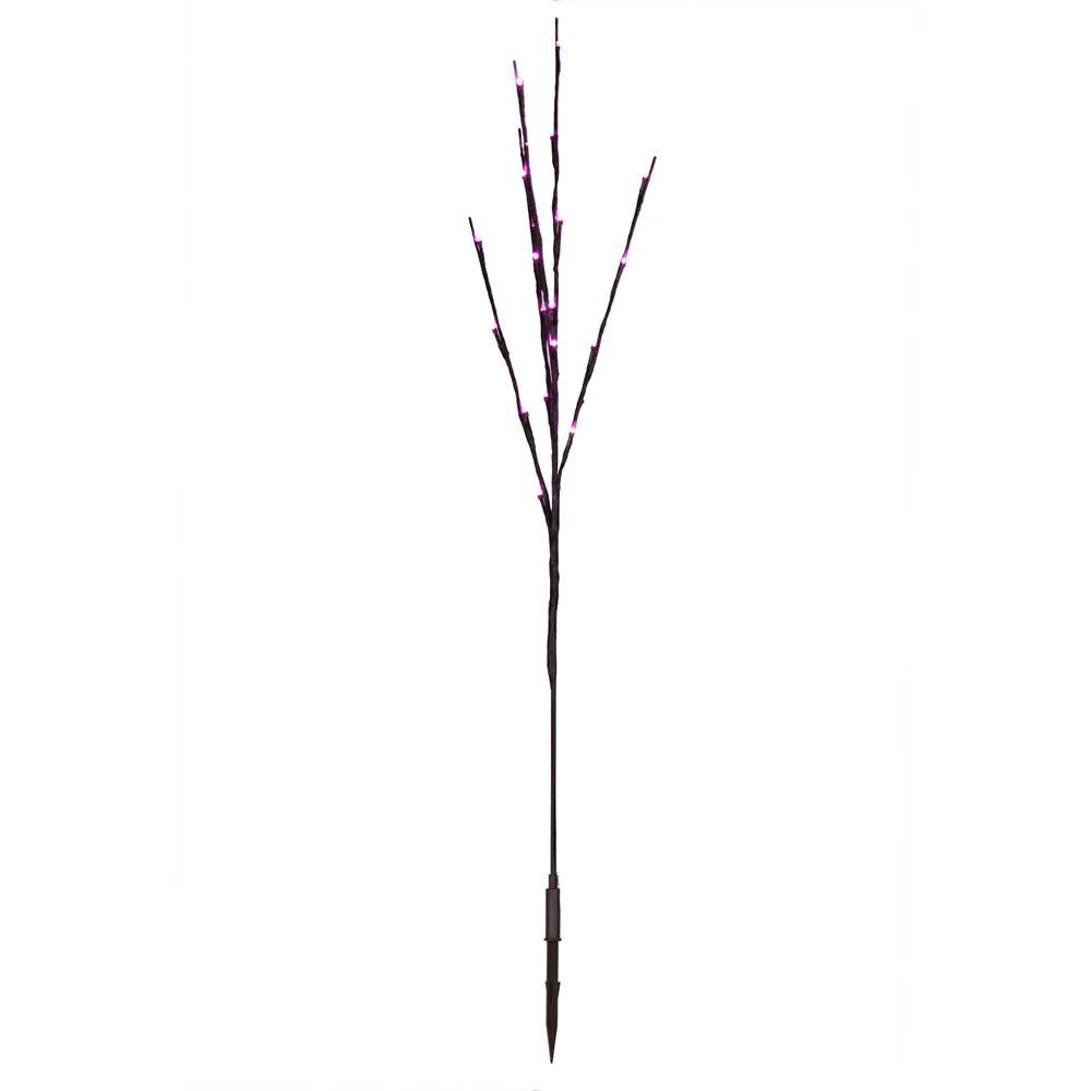 Vickerman 60 Pink LED Twig Light Set on Brown Wire Pack of 3. - Cheap-Us