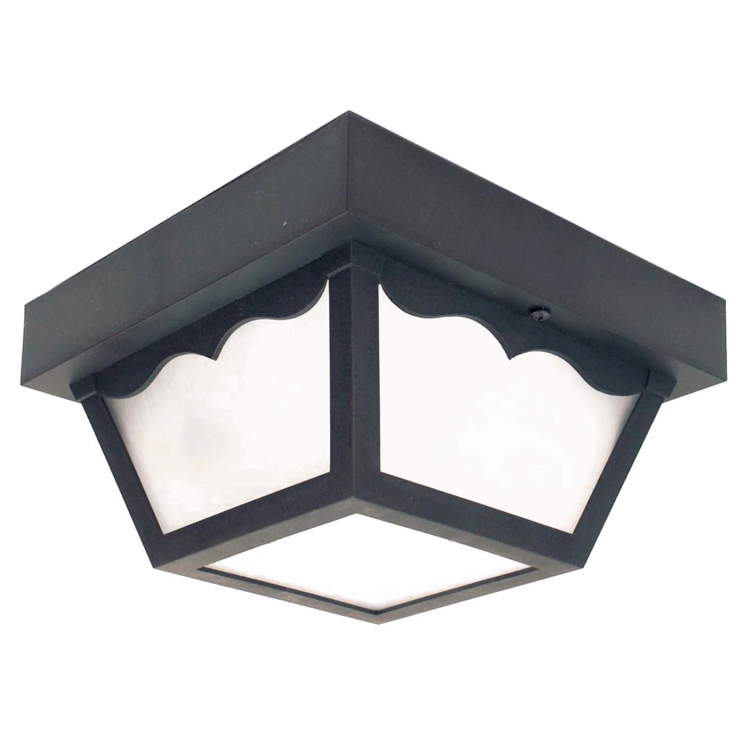 Sunlite Decorative Outdoor Century Collection Fixture, Black Finish, Frosted Lens - Cheap-Us
