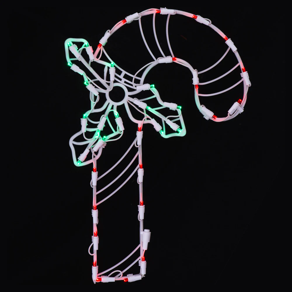 Vickerman 17 Candy Cane Wire Silhouette with 35 LED Lights.- 2 Pack - Cheap-Us
