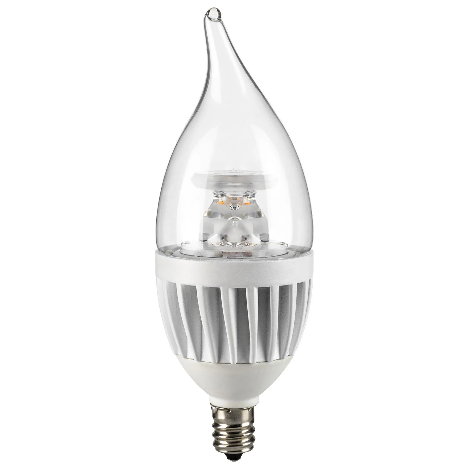 Sunlite Torpedo Tip Chandelier, 500 Lumens, Candelabra Base, Warm White - Cheap-Us