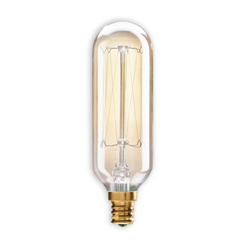 BULBRITE INCANDESCENT T8 CANDELABRA SCREW (E12) 40W DIMMABLE NOSTALGIC LIGHT BULB 2200K/AMBER 4PK (132517) - Cheap-Us