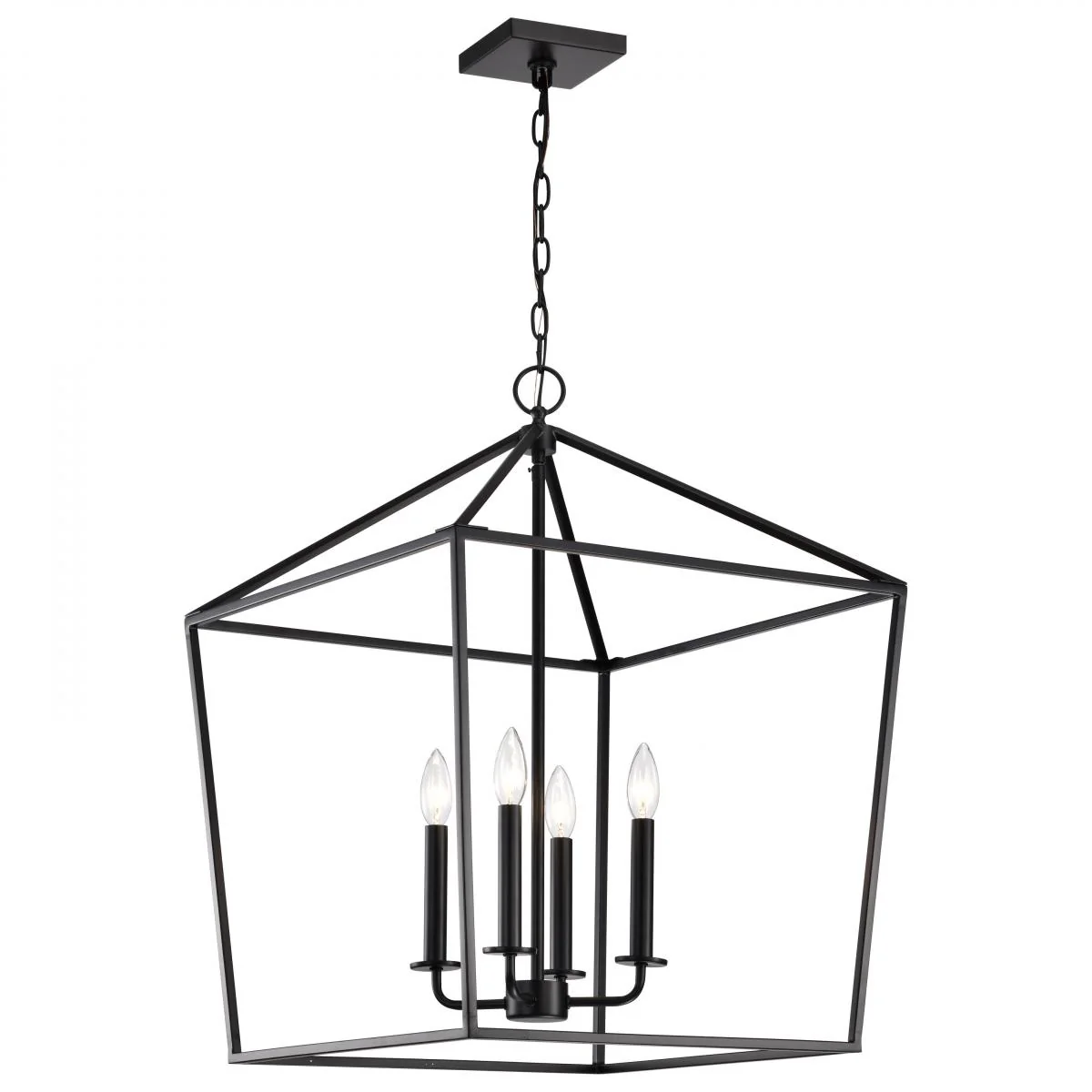 60-7942 EMMA 4LT LG PENDANT Emma 4 Light Large Pendant; Matte Black Finish - Cheap-Us
