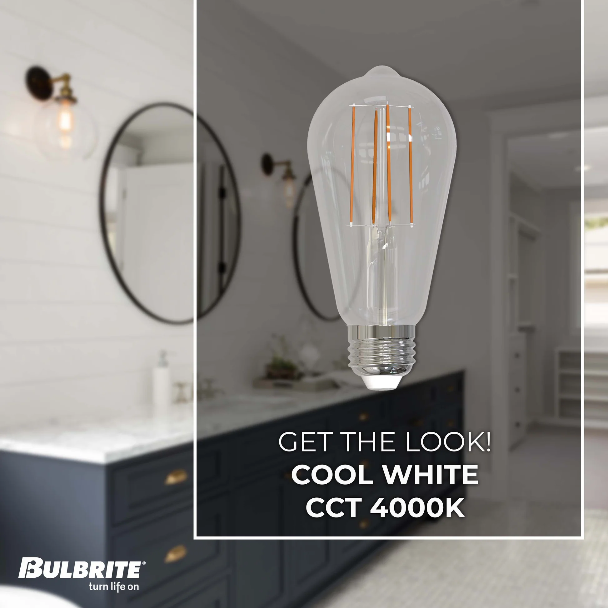 Bulbrite Pack of (8) 7 Watt Dimmable CLEAR Filament ST18 Medium (E26) LED Bulb - 800 Lumens, 4000K, and 80 CRI - Cheap-Us