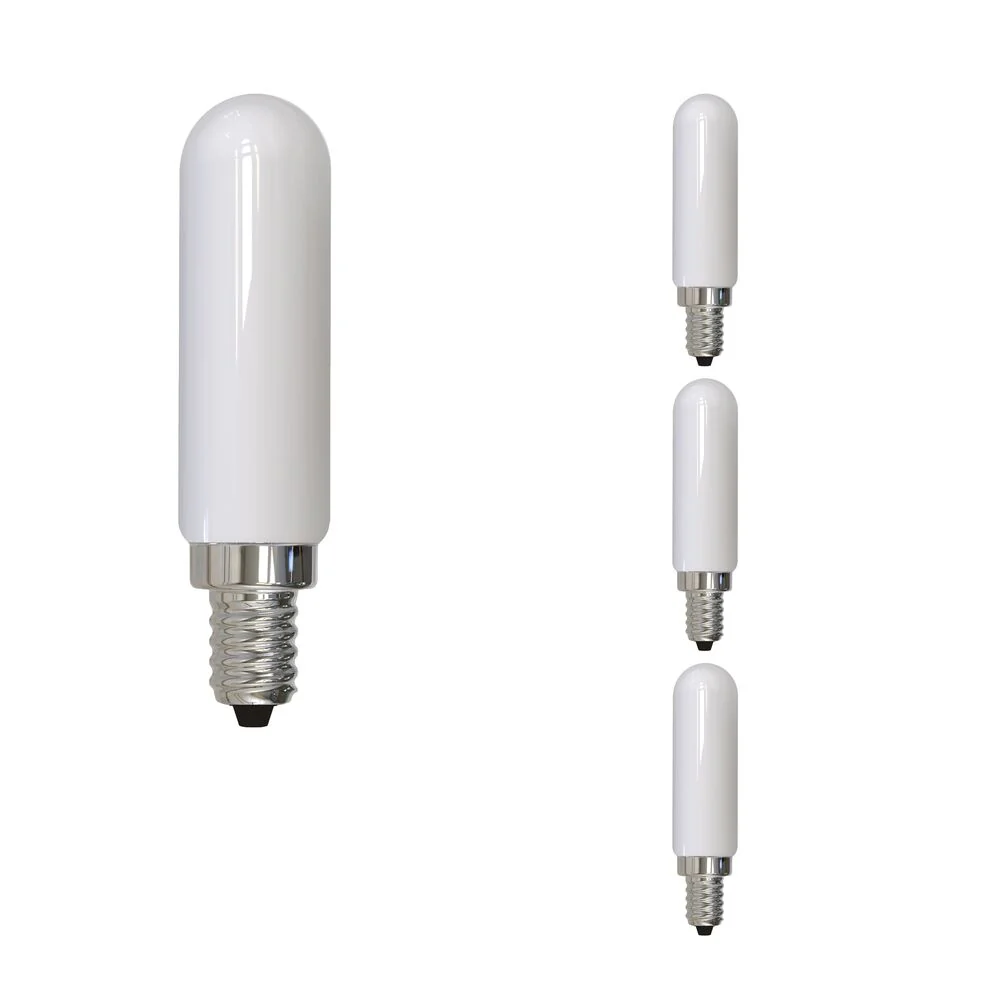 Bulbrite LED Filament Pack of (4) 4.5 Watt Dimmable T6 Light Bulbs with a Milky Finish and Candelabra (E12) Base - 2700K (Warm White Light), 400 Lumens - Cheap-Us