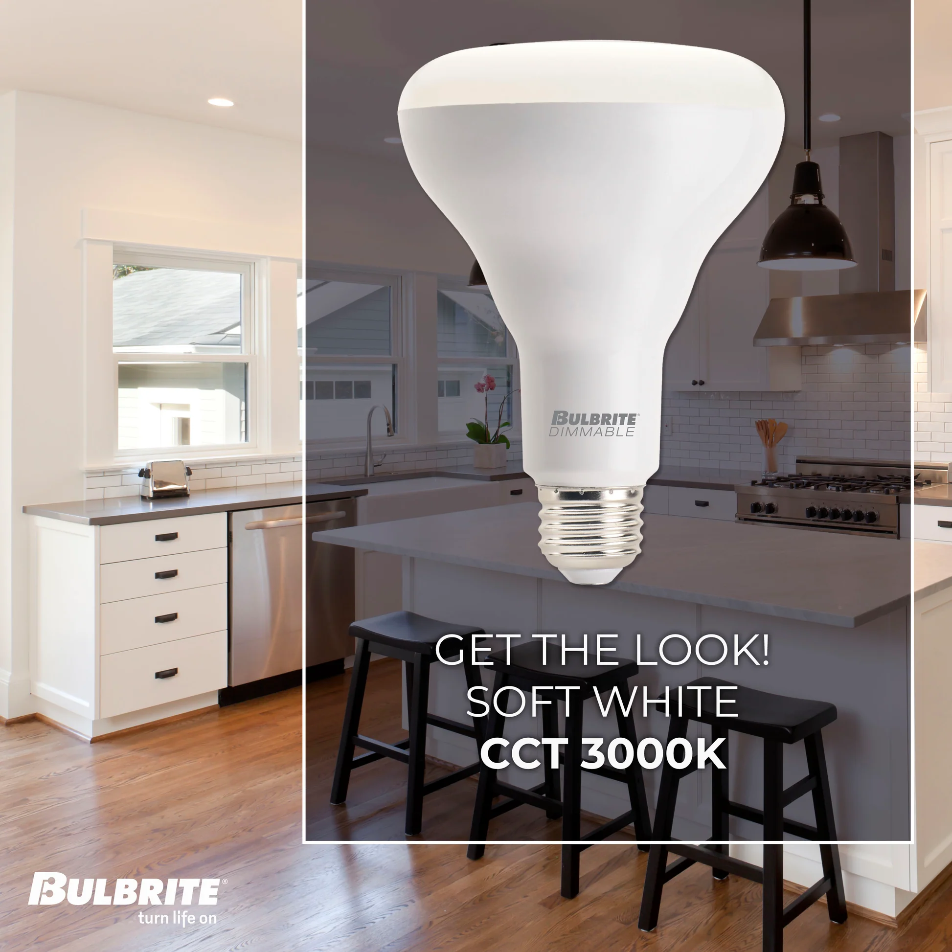 BULBRITE 8W LED BR30 3000K E26 120V-4PK - Cheap-Us