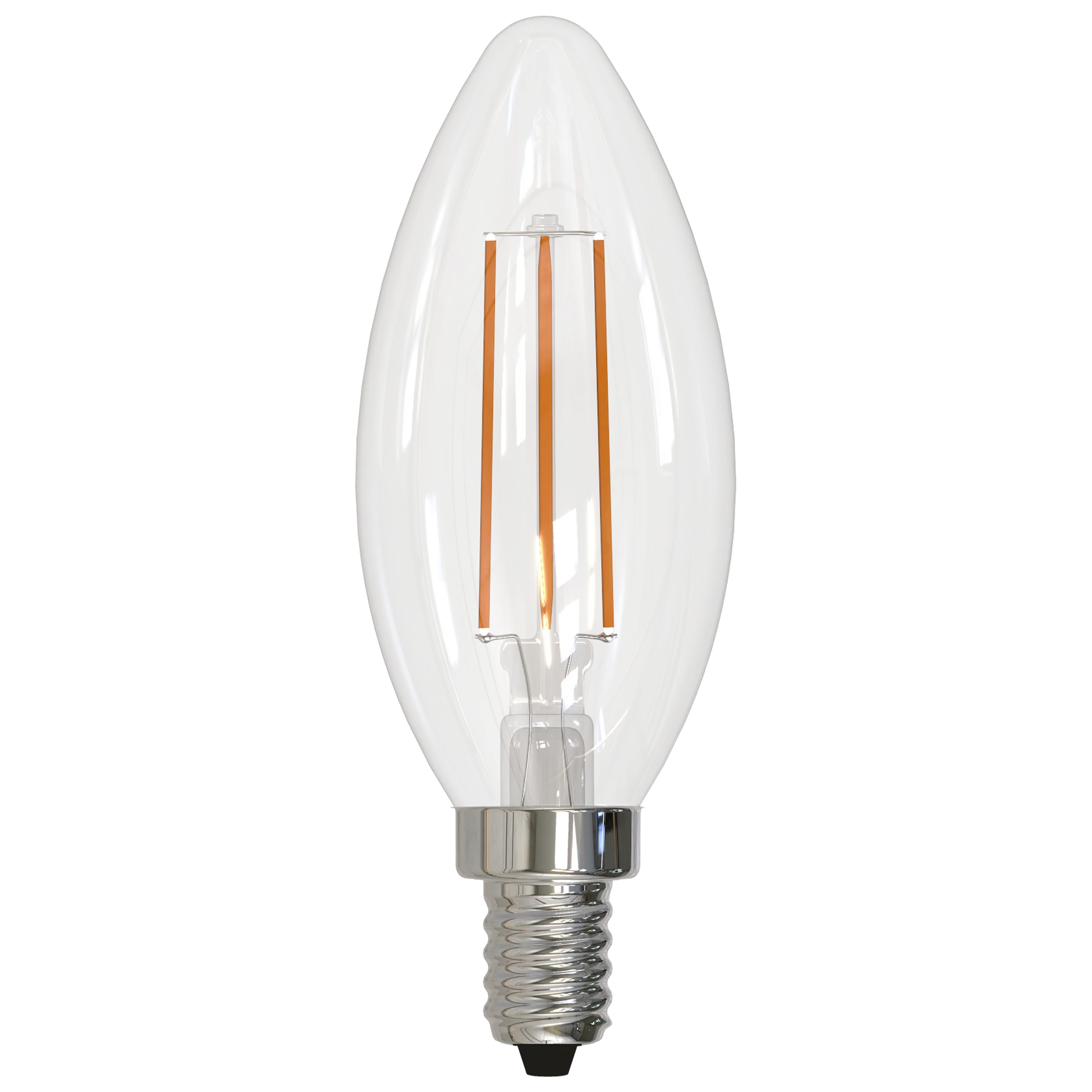 Bulbrite 5 Watt B11 LED Filament Light Bulb, 2700K E12 Candelabra Base, Clear Finish - Cheap-Us