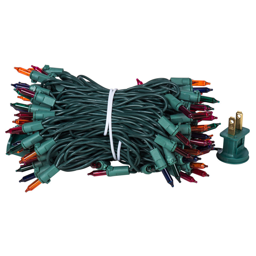 Vickerman 100 Multi-colored Mini Light on Green Wire 33' Christmas Light Strand - Cheap-Us