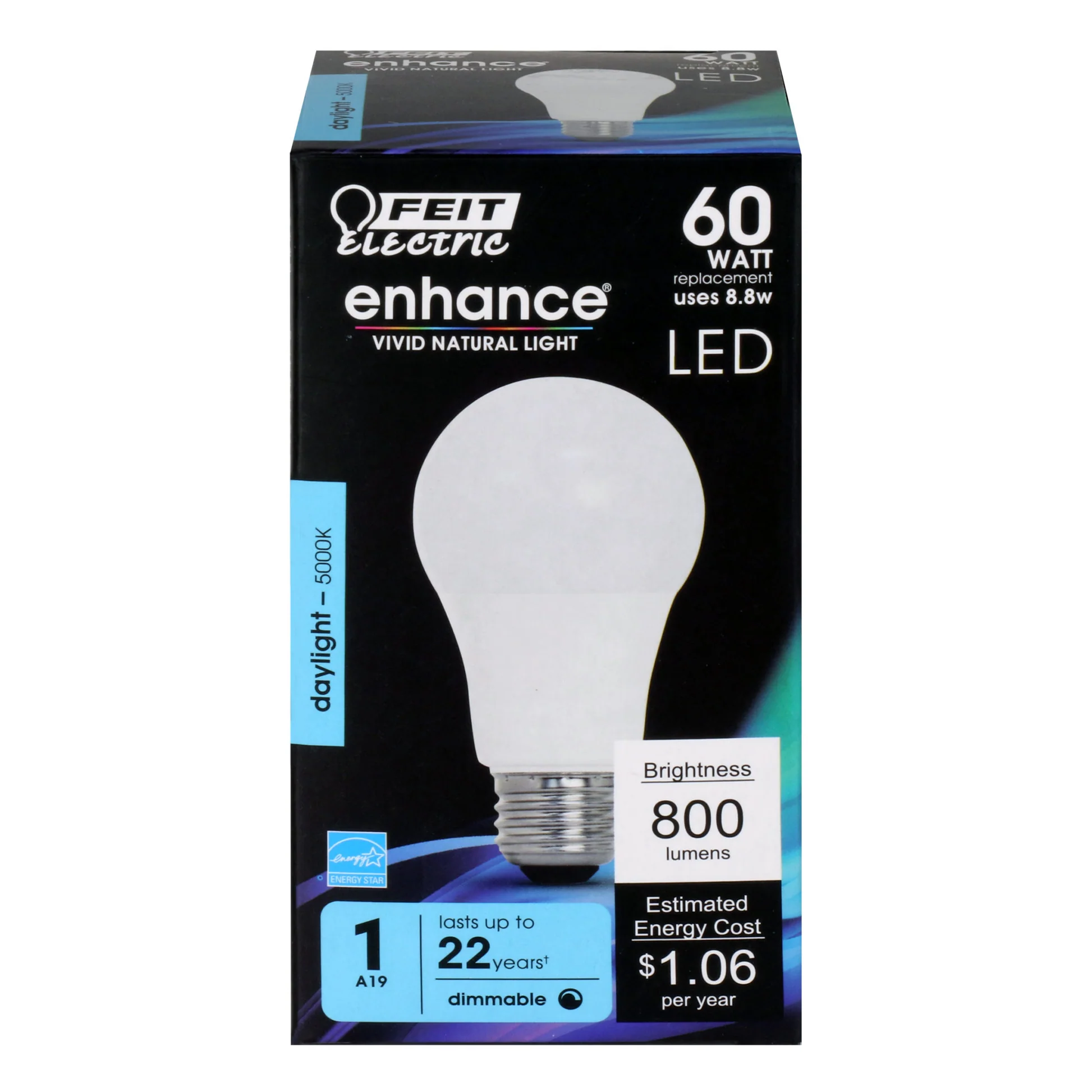 800 Lumen 5000K Dimmable LED - Cheap-Us
