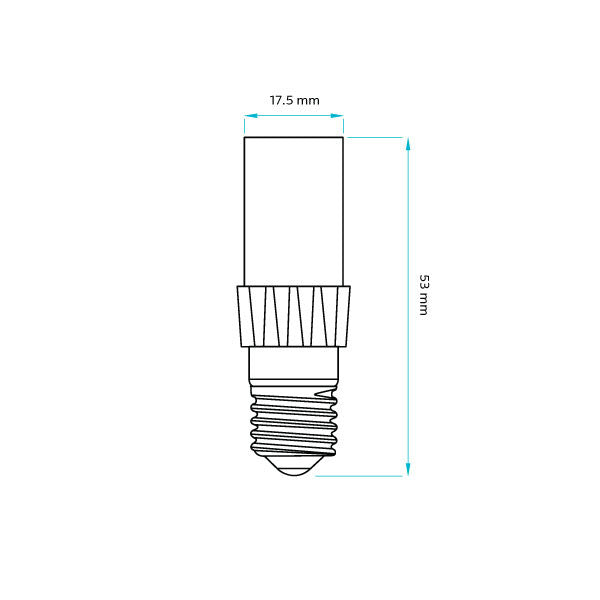 Luxrite T4 LED  Light Bulb, 4.2W, 500 Lumens, 120V, 5000K - Bright White, Clear Finish, 80 CRI (LR24655) - Cheap-Us
