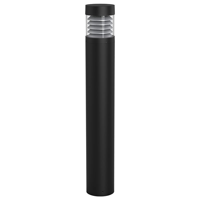 Westgate Bollard 42In Round Flat Top Cone Refl. Clear Lens Adj. 12-22W 30/40/50K, Black, Outdoor Lighting, 12~22W, 130 Lumens/W, 30K/40K/50K, Black Finish, 0~10V Dimmable - Cheap-Us