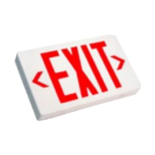 Westgate LED Exit W/Battery Backup SGL/DBL Face Univ. Red Letters Black Housing, 120/277V, LED Exit & Emergency Lighting, 3.2W, Black Finish - Cheap-Us