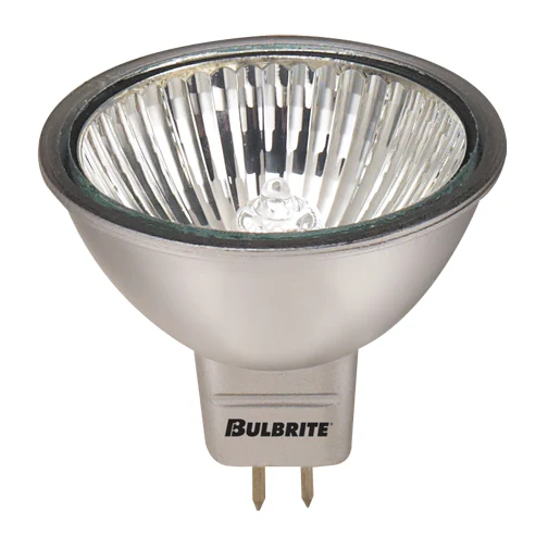 Bulbrite EXZ/SLV 50 Watt Dimmable Halogen MR16 Bulb, Bi-Pin GU5.3 Base, Silver - Cheap-Us