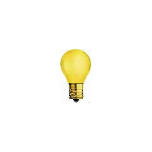 Bulbrite 10S11TY 10W Dimmable S11 Night Light Replacement Bulb, Intermediate Base, Transparent Yellow - Cheap-Us