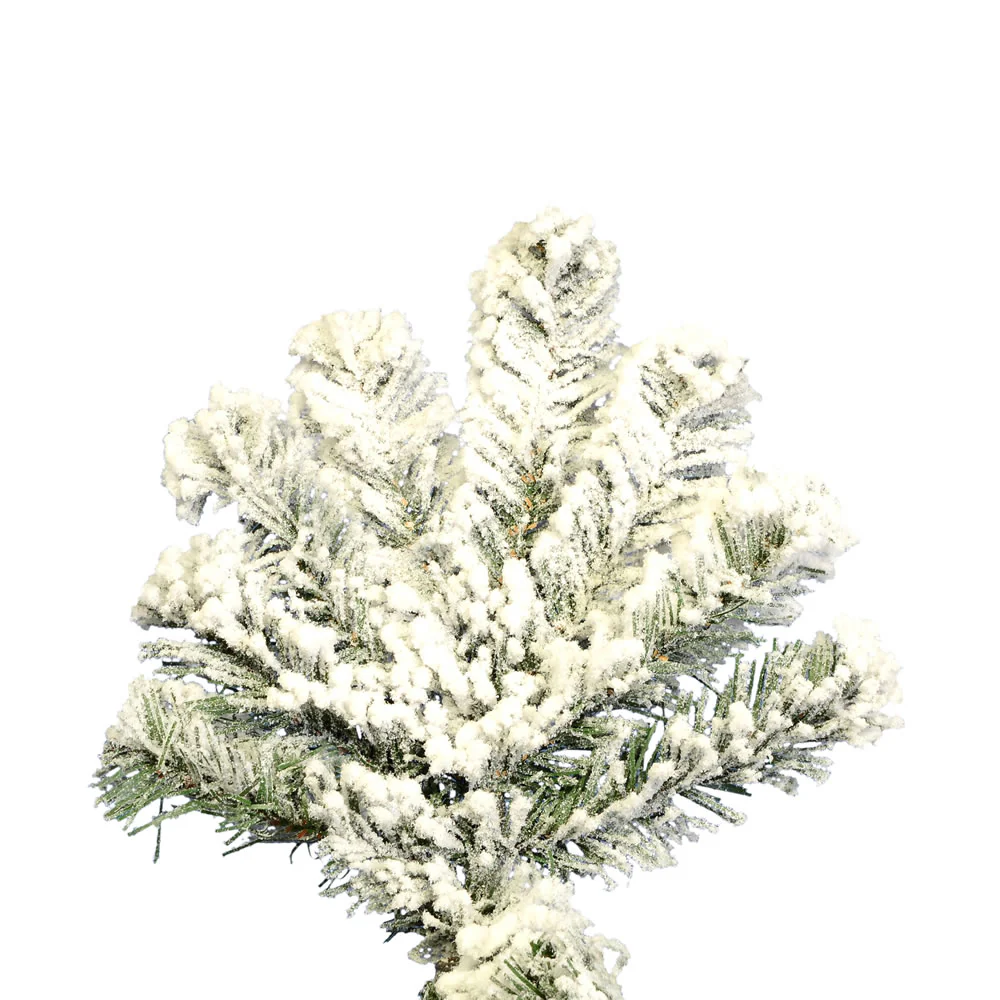 Vickerman 9' Medium Flocked Kodiak Spruce Artificial Christmas Tree Unlit - Cheap-Us