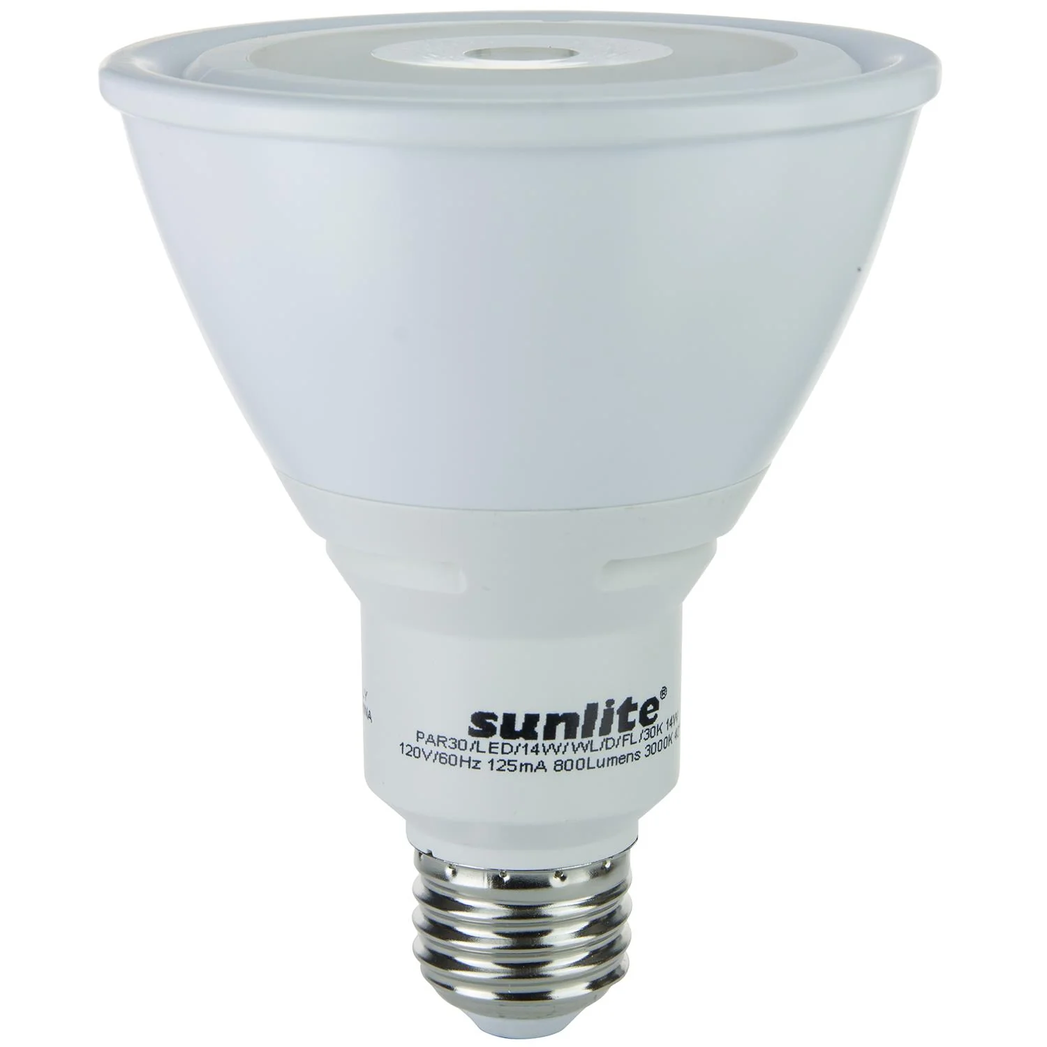 Sunlite LED PAR30 Reflector Outdoor Series 14W (75W Equivalent) Light Bulb Medium (E26) Base, Warm White - Cheap-Us
