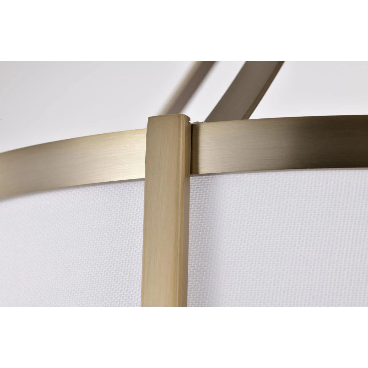 60-7962 EASTON 3LT PENDANT Easton 3 Light Pendant; Burnished Brass Finish; White Linen Shade - Cheap-Us