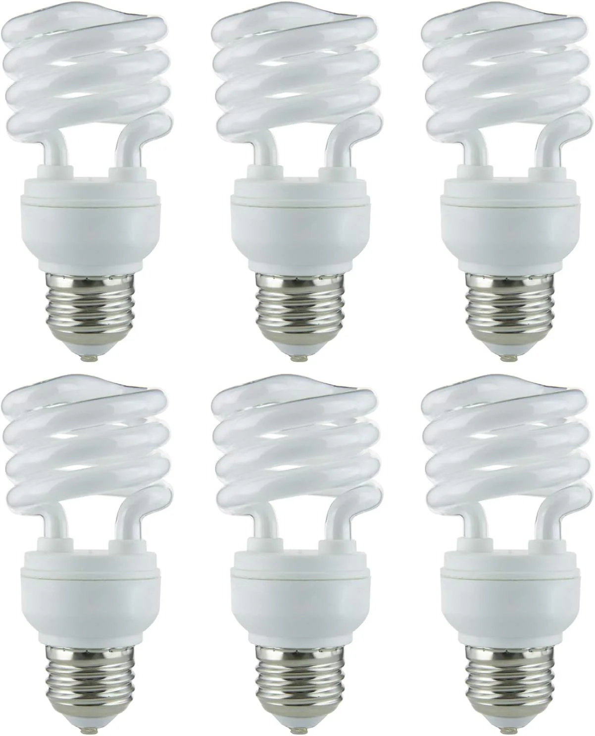 Sunlite 13 Watt Super Mini Spiral Medium Base Daylight (6 Pack) - Cheap-Us
