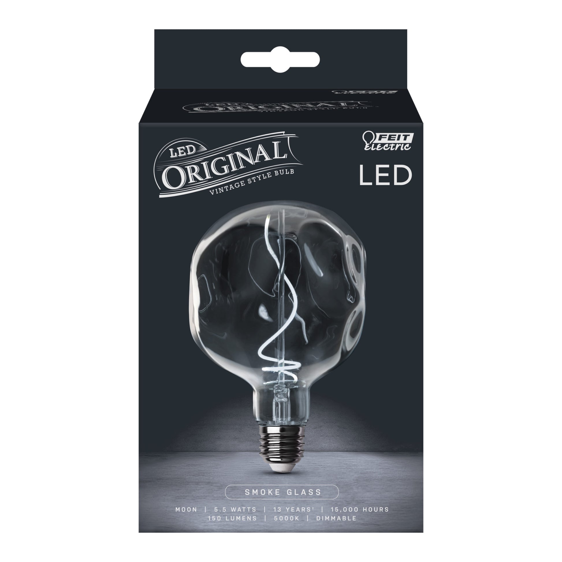 150 Lumen LED Vintage Smoke Glass Lamp - Cheap-Us