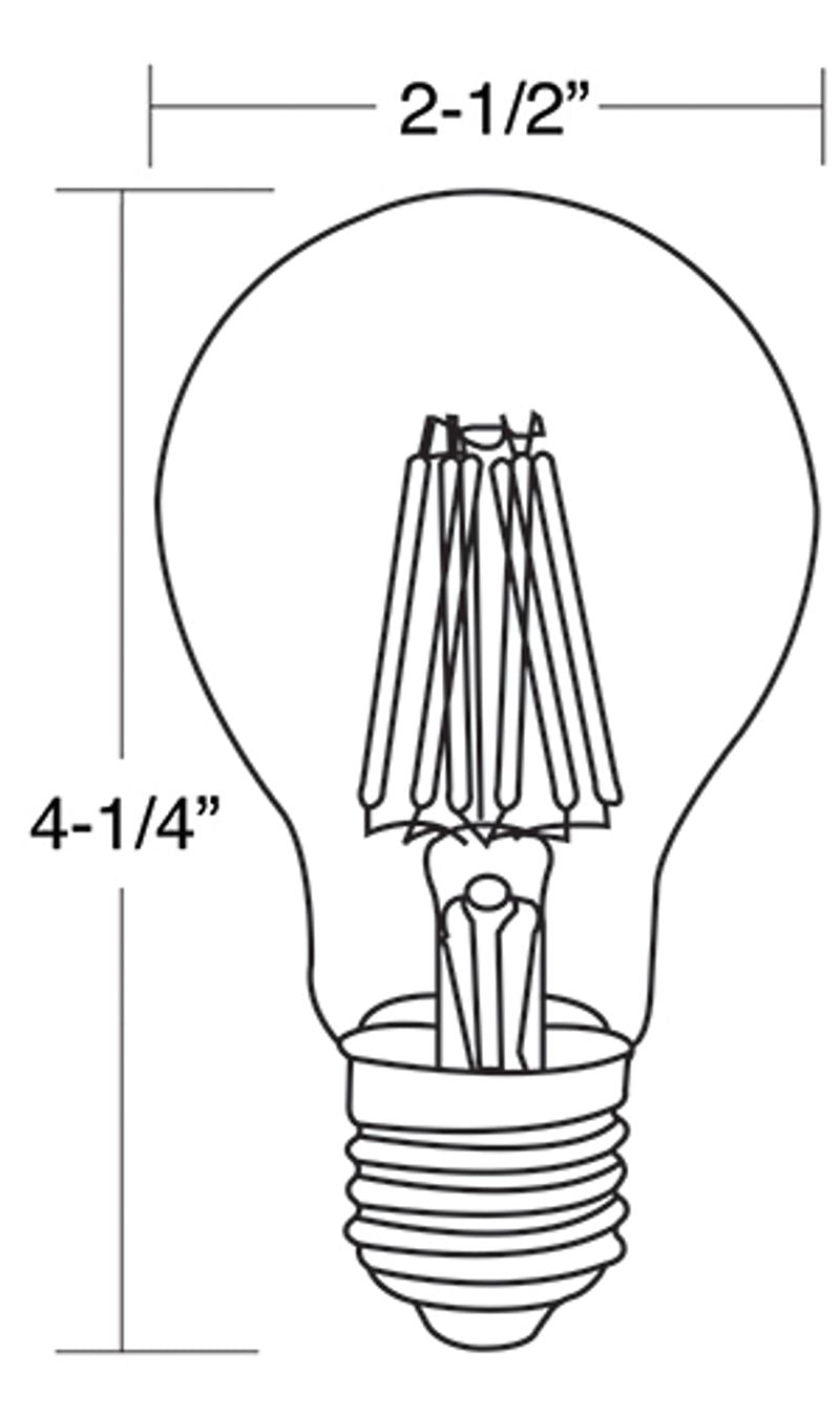 Westgate A19 LED Bulb, E26, 110~130V, 7W 700 Lumens 4000K Dimmable, Residential Lighting, 7W, 800 Lumens, 4000K, Clear Finish, Dimmable - Cheap-Us