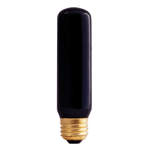 Bulbrite 40T10BL 40 Watt Incandescent T10 Tubular Bulb, Medium Base, Black Light - Cheap-Us