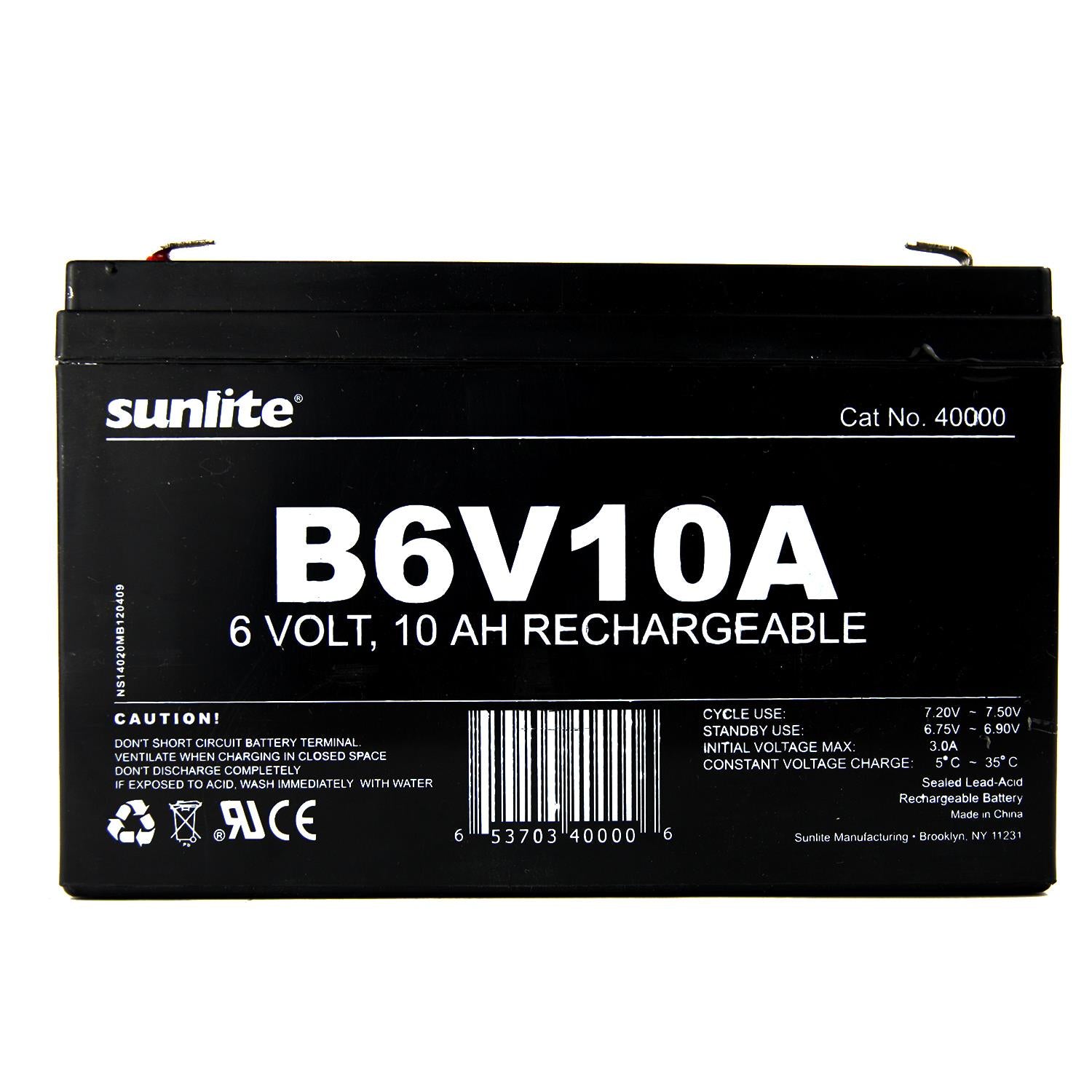 Sunlite B6V10A Emergency Back-Up Battery - Cheap-Us
