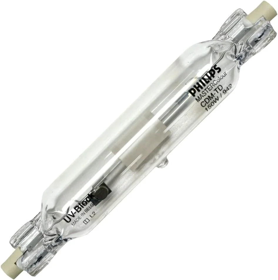 Philips 37371-2 - 150 Watt - T7 Unprotected Arc Tube - 4200K - Rx7s Base - ANSI M142/E - Horizontal Burn - CDM150/TD/942 - Cheap-Us