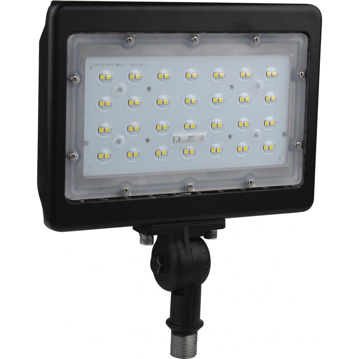 Satco Nuvo LED Large Flood Light 50W 3000K/4000K/5000K, 100V-277V, 80CRI, Dimmable/Non-Dimmable, Bronze Finish - Cheap-Us