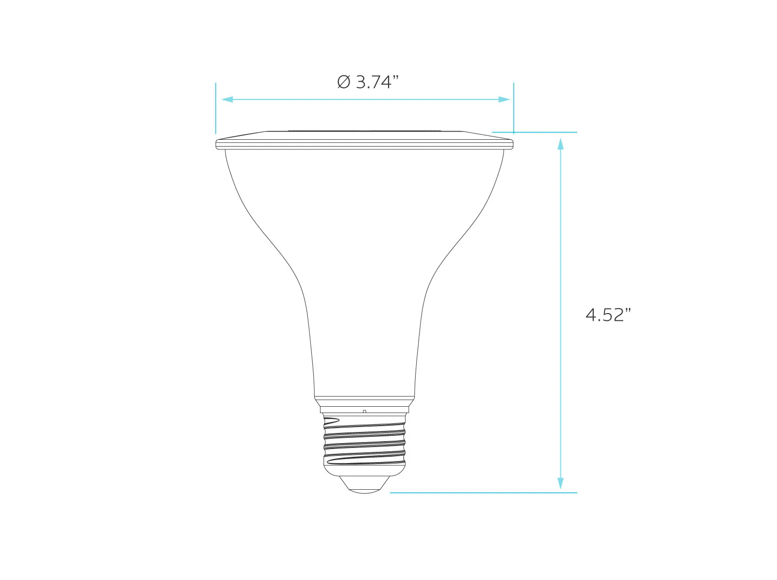 Luxrite LED PAR30 Reflector Light Bulb, 11W, 850 Lumens, 5000K - Bright White, 80 CRI, White Finish, Dimmable, Pack of 7 (LR31609) - Cheap-Us