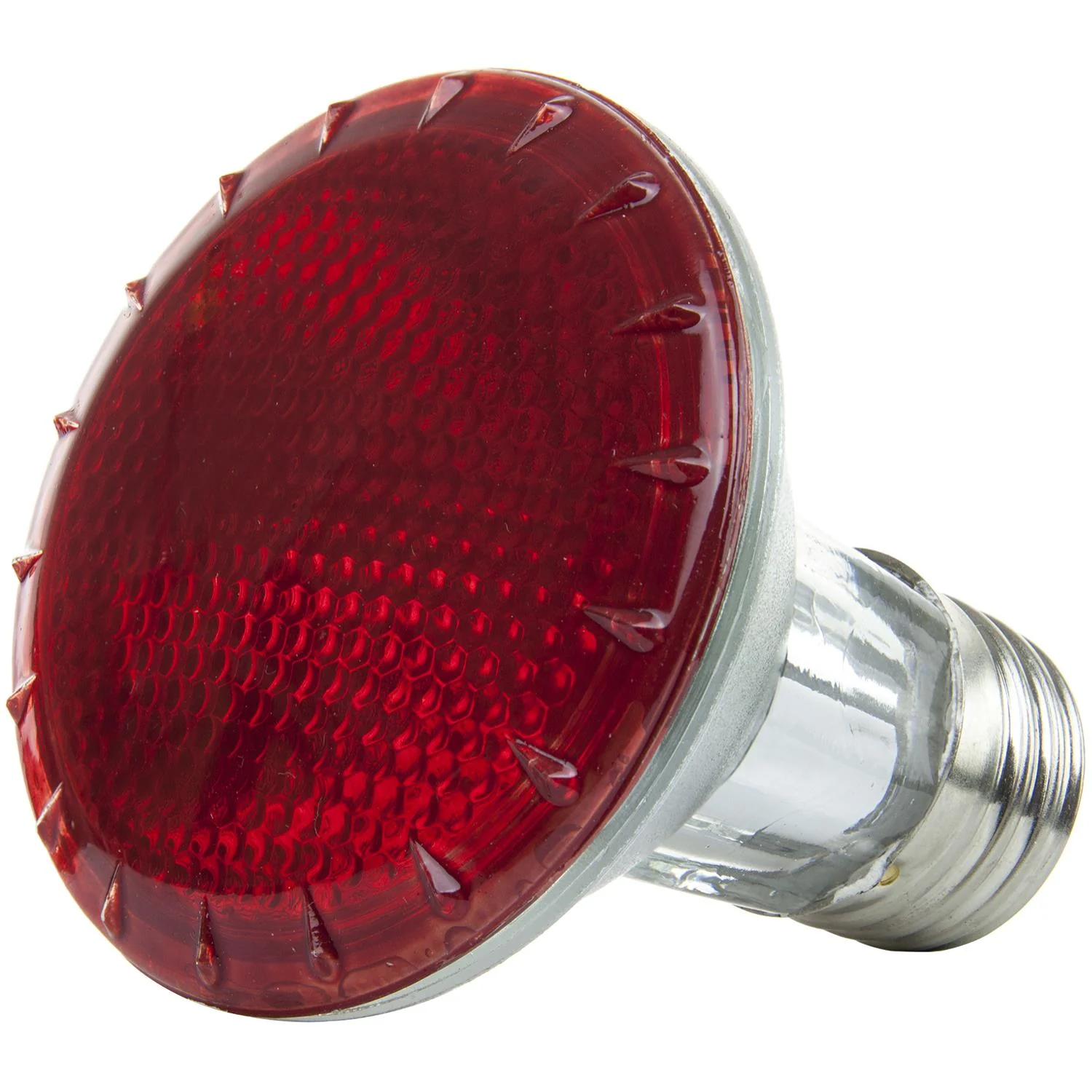 Sunlite 50 Watt, 30° Narrow Flood, Colored PAR20 Reflector, Medium Base, Red, Halogen - Cheap-Us