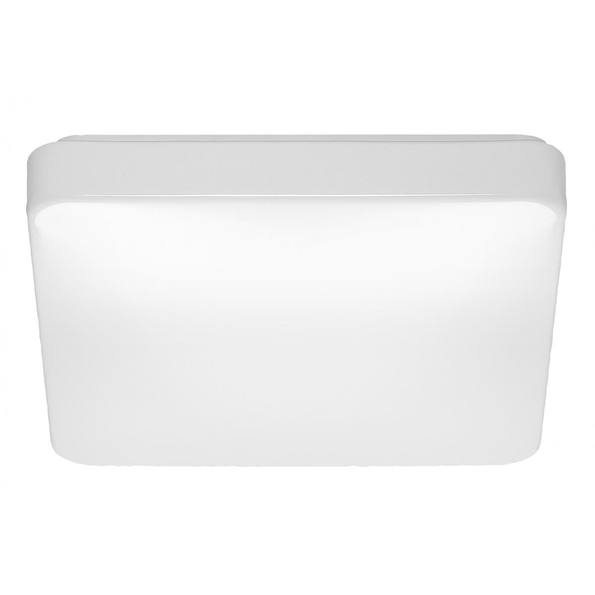 Satco Nuvo LED 11/14/19-inch Acrylic Round/Square Flush Mount Fixture White Finish. Adjustable Color W/ Sensor. CCT Selectable - Cheap-Us