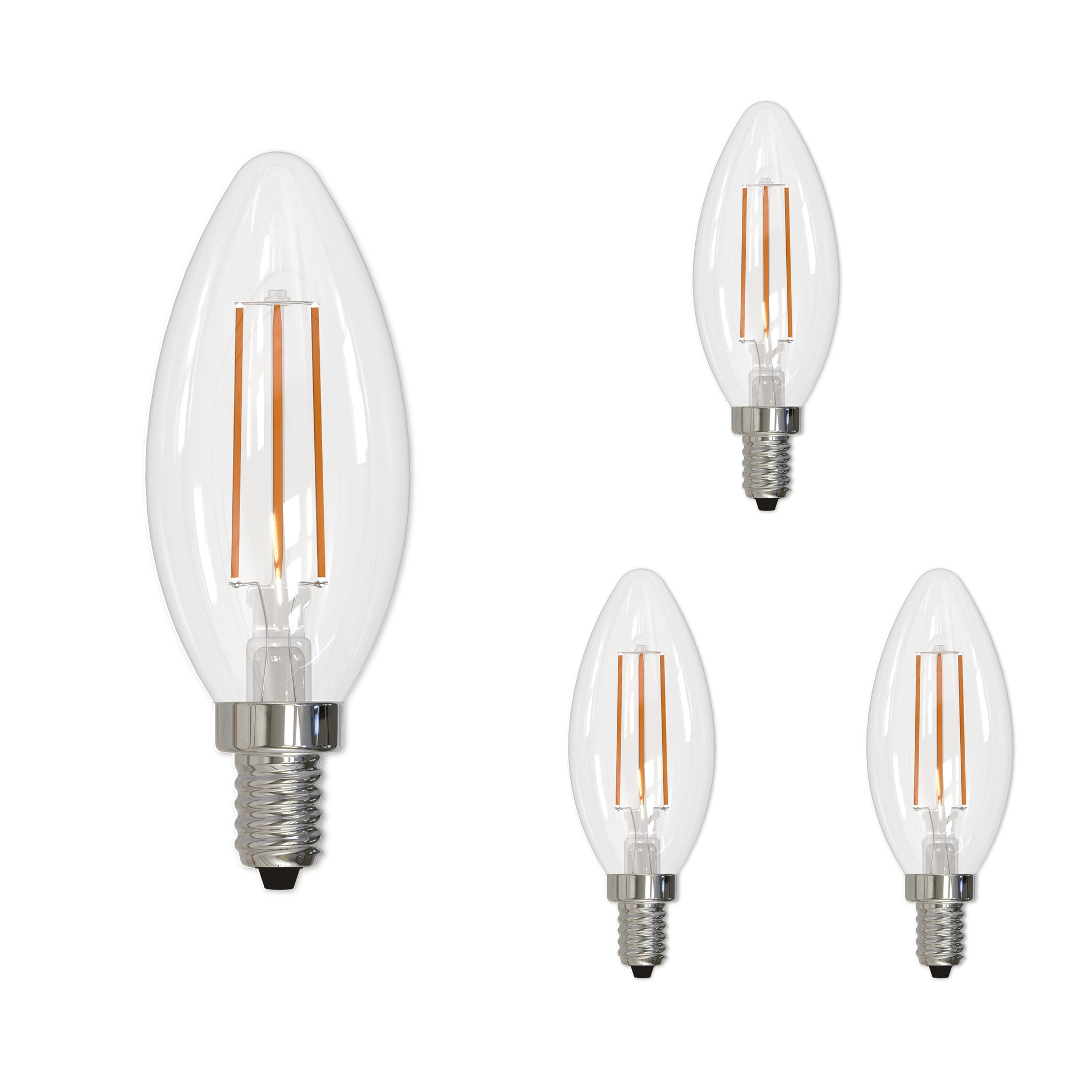 BULBRITE 5W LED B11 3000K FILAMENT E12 DIMMABLE 4PK - Cheap-Us