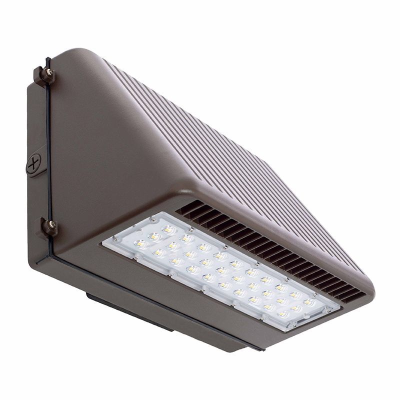 Westgate LED Cutoff Wall Pack, 120-277V, Outdoor Lighting, 50W, 5500 Lumens, 4000K, Dark Bronze Finish, 0~10V Dimmable - Cheap-Us