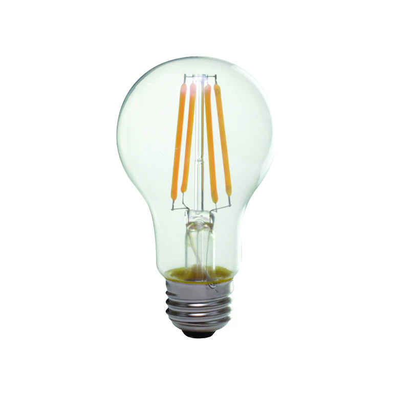 Luxrite LED A19 Light Bulb, E26 Medium Base, 8W, 2700K - Warm White, 800 Lumens, 80 CRI, Clear Glass Filament Finish, Dimmable (LR21612) - Cheap-Us