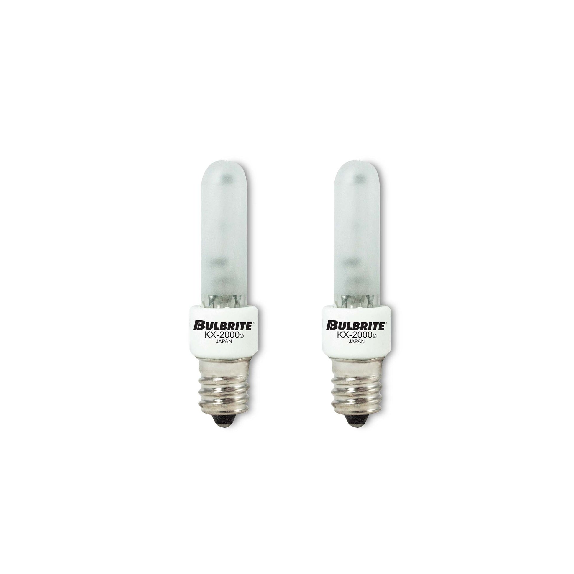 BULBRITE KRYPTON/XENON T3 CANDELABRA SCREW (E12) 60W DIMMABLE LIGHT BULB 2700K/WARM WHITE 2PK (473061) - Cheap-Us