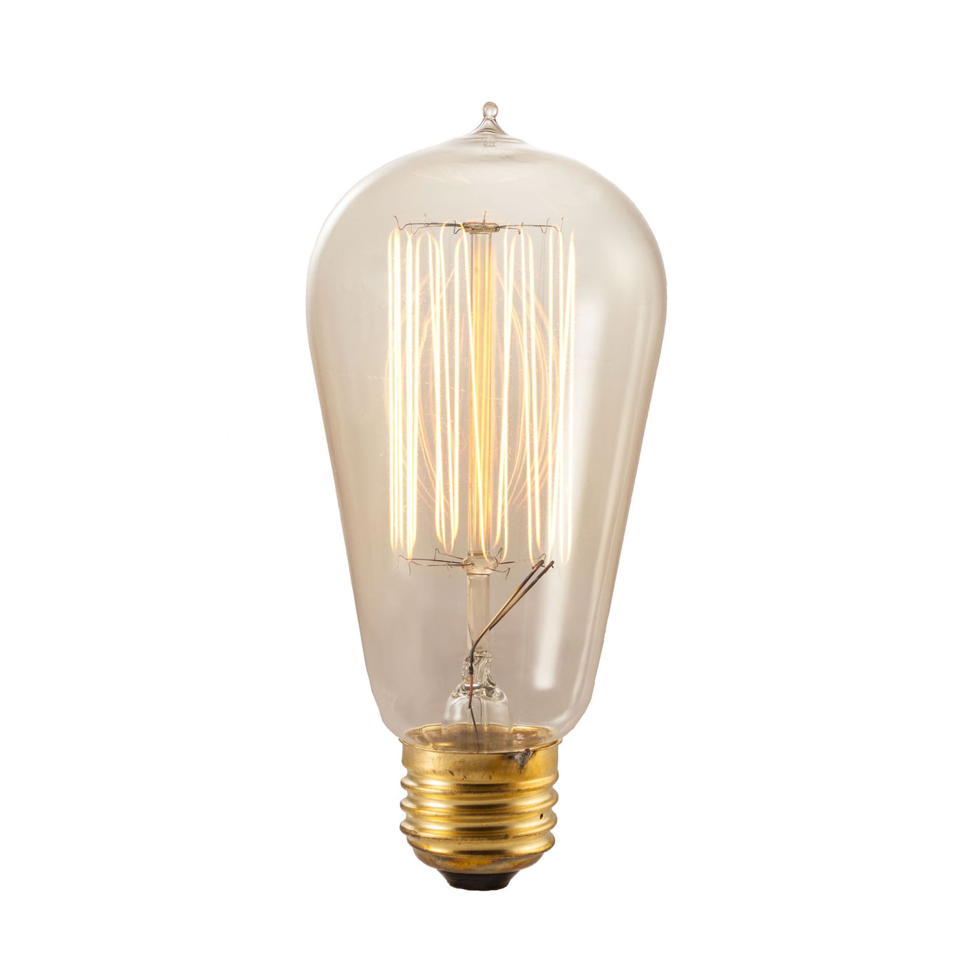 Bulbrite NOS60-1910 60 Watt Incandescent Nostalgic 1910 Thread A19, Medium Base, Antique Finish - Cheap-Us